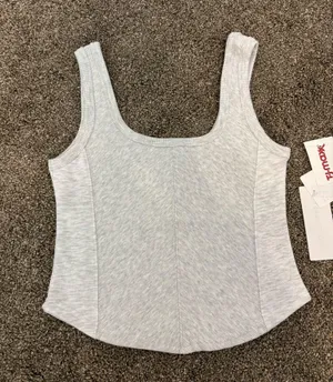Yogalicious Heather Grey Tank Top thumbnail 1