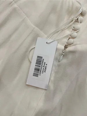 Reformation Lecce Wedding Dress in Ivory NWT imperfection thumbnail 6