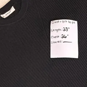 Everlane Womens LOrganic Cotton Poncho Sweater Black Side Slit Crew Neck Ribbed thumbnail 6