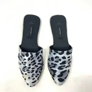 Natori Adore Satin Leopard Print‎ Mules Black Gray Size US 7 thumbnail 3