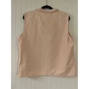 Eileen Fisher zip up vest fleece lined sz Medium thumbnail 3