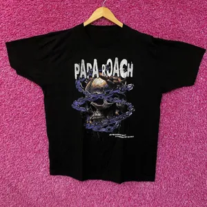 Urban Outfitters Papa Roach Rock Nu Metal Distressed Tshirt size extra large thumbnail 1