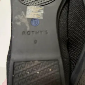 Rothys The Flat Ballet Flat Shoes Womens Size 9 Black Knit Slip On Comfort thumbnail 8