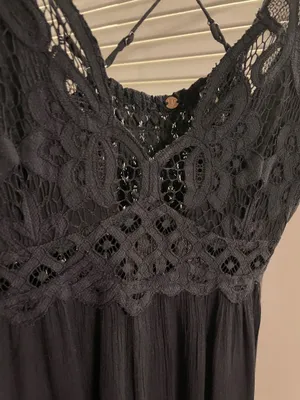 Free People Dress Black S thumbnail 2