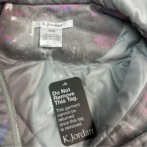 K‎ Jordan | Stylish Gray and Purple Women's Jacket thumbnail 7