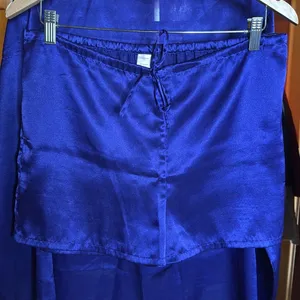 Vintage Victoria’s Secret Dark Purple Satin Pajama Set LS Top & Short Size Small thumbnail 7