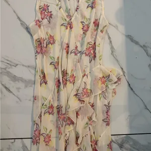 Free People Cream Sleeveless V-Neck Maxi Sundress thumbnail 6