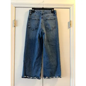Good American Good Waist Palazzo Crop Jeans Blue Indigo 338 Size 6 28 thumbnail 7