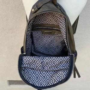 Sasha + Sofi Faux Leather Backpack Olive Brown thumbnail 8