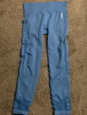 Gymshark dry seamless cut out legging large blue thumbnail 1