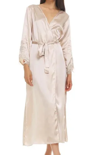 NWT S/M Intimate Matching Set Nightgown Robe Slip Floral Lingerie. thumbnail 1