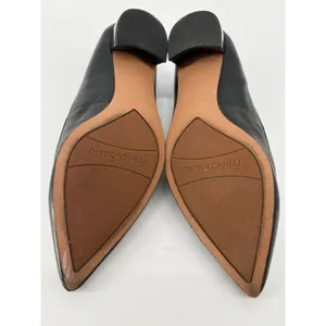 Franco Sarto Vianna Loafer Pump Womens 8 Black Leather Pointed Toe Block Heel thumbnail 7