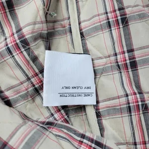 Julia Klein Quilted Jacket Large Beige Plaid Lined Preppy Equestrian Barn Coat thumbnail 11