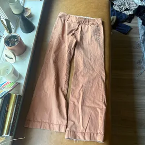 Gap Low Rise Flare Pants Terracotta Peach Cotton Y2K Wide Leg 4 REG RN54023 thumbnail 4