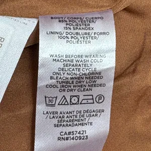 LOFT Tan Faux Suede Mini Skirt Size‎ 6 EUC thumbnail 6