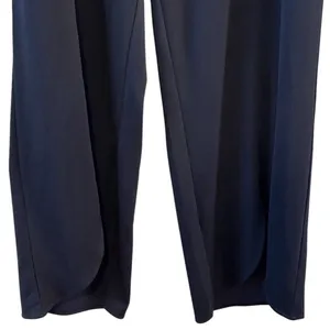 Isaac Mizrahi Women's 2XL Tall Navy Wide-Leg‎ Pants High Waist Casual thumbnail 4