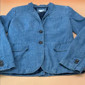 J. Crew Indigo Denim Jacket thumbnail 11