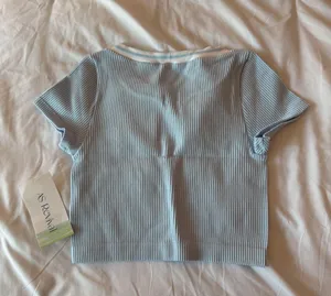 Altar’d State Revival Skyway Tennis Ribbed Baby Tee Size XS/S thumbnail 2