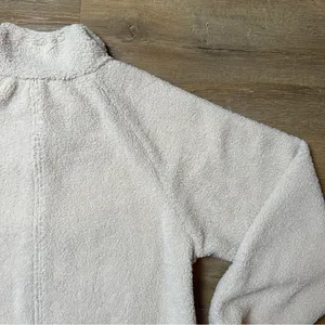 NWT Cozy Quarter Zip in Sand Tan Sherpa Fleece Size XS/S thumbnail 11