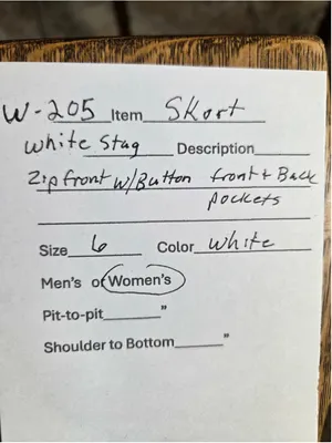 White Stag Women’s Stretch Cotton Twill Utility Skort White Size 6 W-205 thumbnail 4