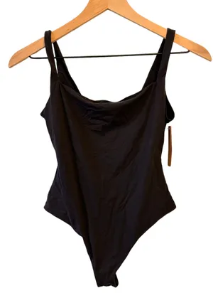 SKIMS Fits Everybody Square-neck bodysuit Onyx Medium New thumbnail 1