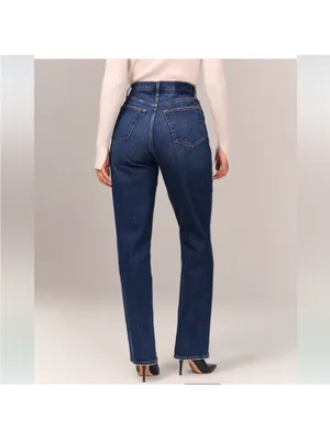 Abercrombie Curve Love Ultra High Rise 90s Straight Jean Sz 29 Regular thumbnail 3