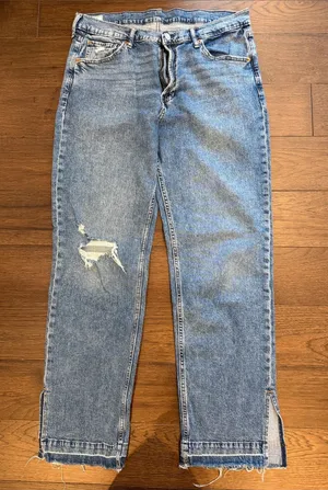GAP '90s Loose Distressed High-Rise Blue Jeans Denim Size 30 - C55-027 thumbnail 1