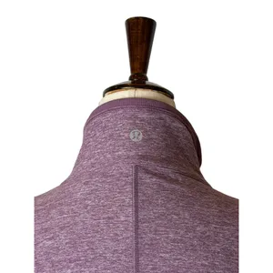 Lululemon Run Stay Warm Half Zip Women 8 Purple Heathered Pullover Athleisure‎ thumbnail 6