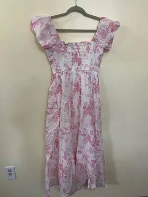 NEW Altar’d State White & Pink Floral Maxi Dress Size Small NWT thumbnail 6