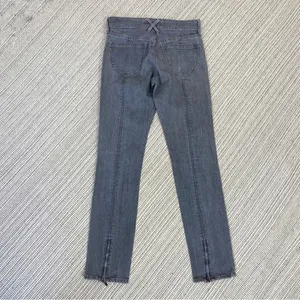 Old Navy High Rise Back‎ Ankle Zip Skinny Jeans Gray 4 thumbnail 4