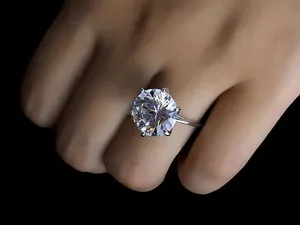 5ct halo 4.5 5 6 7 8 9 10 Diamond Cz Silver 925 Cushion Engagement Proposal Ring thumbnail 4