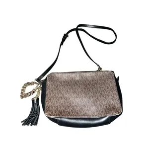 ✨MICHAEL KORS Ginny Brown Black logoed Crossbody Bag✨ thumbnail 5