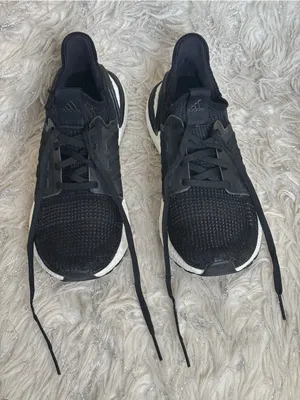 Adidas Ultraboost Black/White Women’s Knit Running Sneakers Size US 8.5 UK7 thumbnail 10