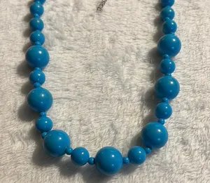 Blue Beaded Necklace thumbnail 2