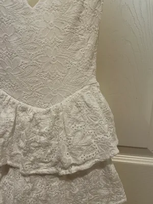 White Eyelet Romper thumbnail 3