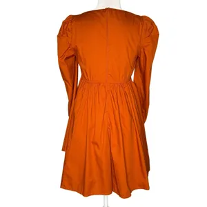 Abercrombie‎ & Fitch S Tall Sweetheart Neck Babydoll Mini Dress Poplin Pockets thumbnail 3