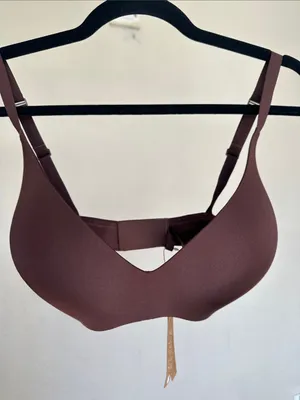 NWT SKIMS Wireless Form lightly lined Bra Cocoa‎ Size 32DDDD thumbnail 4