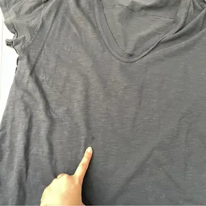 Free People Tshirt v neck oversized flowy womens Gray (xsmall) casual boho thumbnail 9