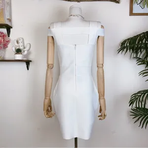 Elliatt Monumental Bandage Mini Dress in Ivory Size Small NWT thumbnail 7