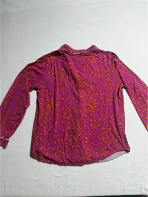 DKNY Women's Small Pink and Orange Heart Print Pajama Set thumbnail 6