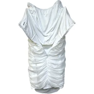 NWT superdown Sonya Bustier Mesh Mini Dress in White thumbnail 7
