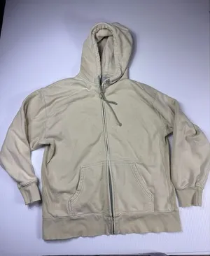 TNA Cozy AF Fleece Zip Up Hoodie Sweatshirt‎ Beige Casual Comfort Size 2 thumbnail 1