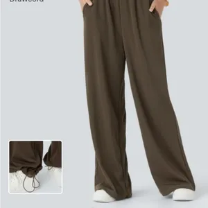 Halara Ribbed Frill Wide Adjustable Drawcord Pants Size XS New thumbnail 2