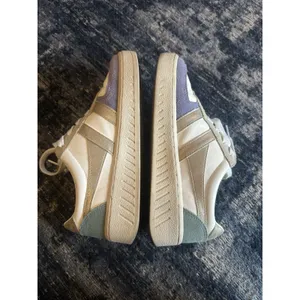 Gola Grandslam Quadrant Sneaker Off White/Lavender/Gold/Green Mist Women’s 6 EUC thumbnail 4