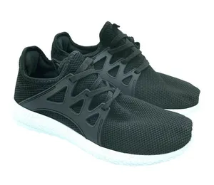 Womens Sneakers Lightweight Mesh Lace Up Black Size 40 US 9 thumbnail 1