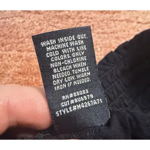 SoundStyle Black Harem Pants Size M Elastic Waist Drawstring Rayon Size M thumbnail 9