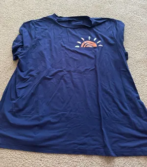 shein curve chasing sunsets t shirt thumbnail 1
