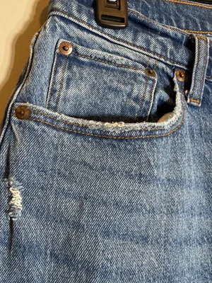Abercrombie & Fitch Curve Love 90s Baggy Low Rise Denim Jeans Women's 25 0R Blue thumbnail 8