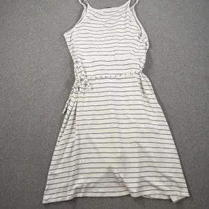 41 Hawthorn Stripe Wrap Dress Womens XXL V-Neck Spaghetti Strap White Black Knit thumbnail 9