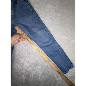 Levi's Premium women 501 S Skinny Jeans Blue Light‎ Wash 5-Pocket 27x28 thumbnail 10